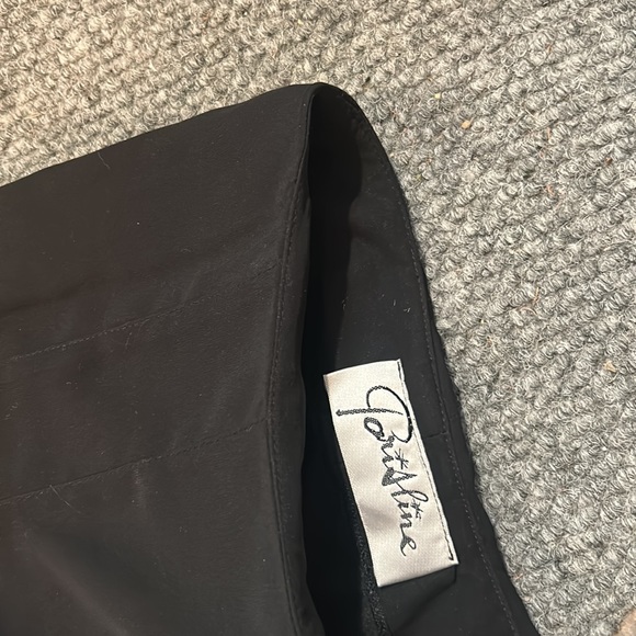 Paris Line Vintage Polyester Pants W Flare Detailing - Picture 4 of 6